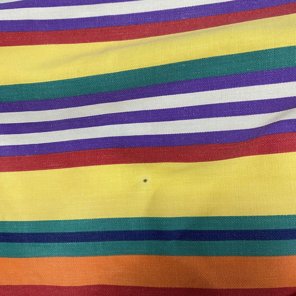 Vintage Brittania Mens Multicolor Striped Button Down Shirt Cotton Size S 90s - Picture 8 of 8